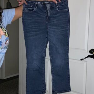 Women’s high rise crop flare